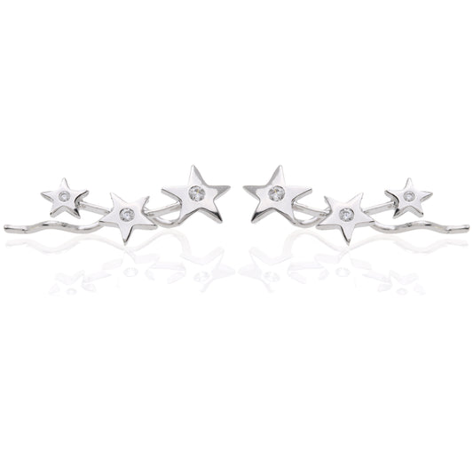 Orecchino Forcina in Argento 925 con Stelle e Zirconi