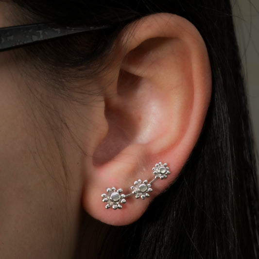 Orecchino Forcina in Argento 925 con Fiori