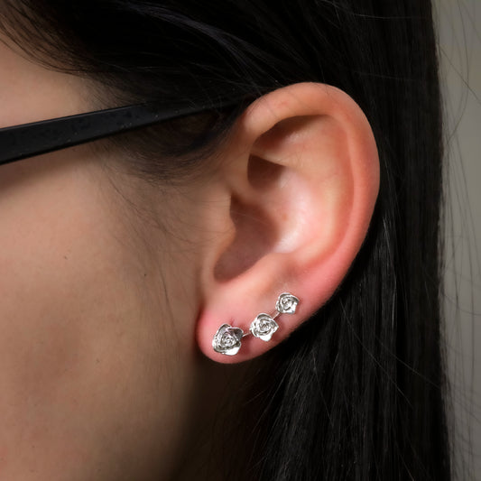 Orecchino Forcina in Argento 925 con Rose