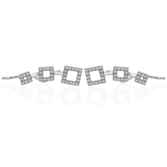 Orecchino Forcina in Argento 925 con Zirconi e Quadrati