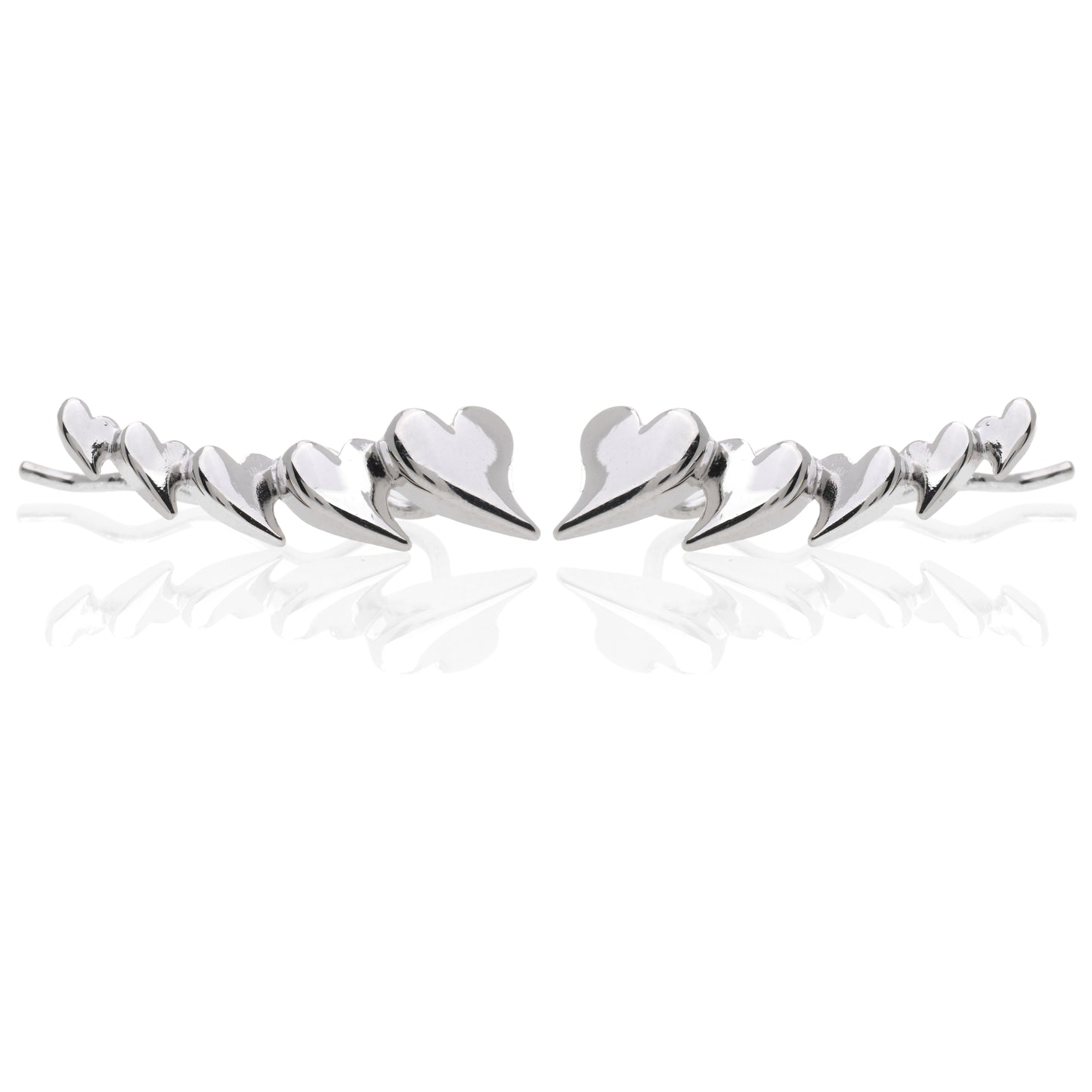Orecchino Forcina in Argento 925 con Cuori Stilizzati 